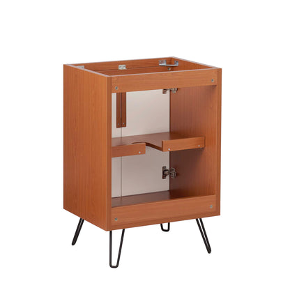 Modway Outlet Energize 24" Bathroom Vanity Cabinet (Sink Basin Not Included) by Modway  Bathroom Furniture Cherry White - EEI-5548-CHE-WHI