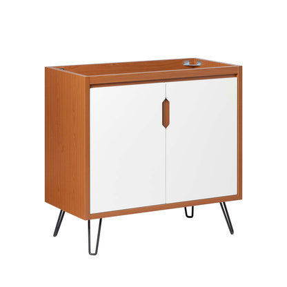 Modway Outlet Energize 36" Bathroom Vanity Cabinet (Sink Basin Not Included) by Modway  Bathroom Furniture Cherry White - EEI-5549-CHE-WHI