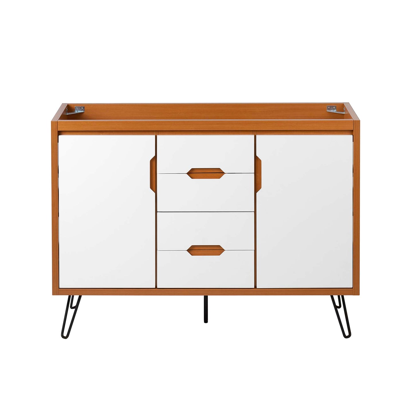 Modway Outlet Energize 48" Double Sink Compatible (Not Included) Bathroom Vanity Cabinet by Modway  Bathroom Furniture Cherry White - EEI-5552-CHE-WHI