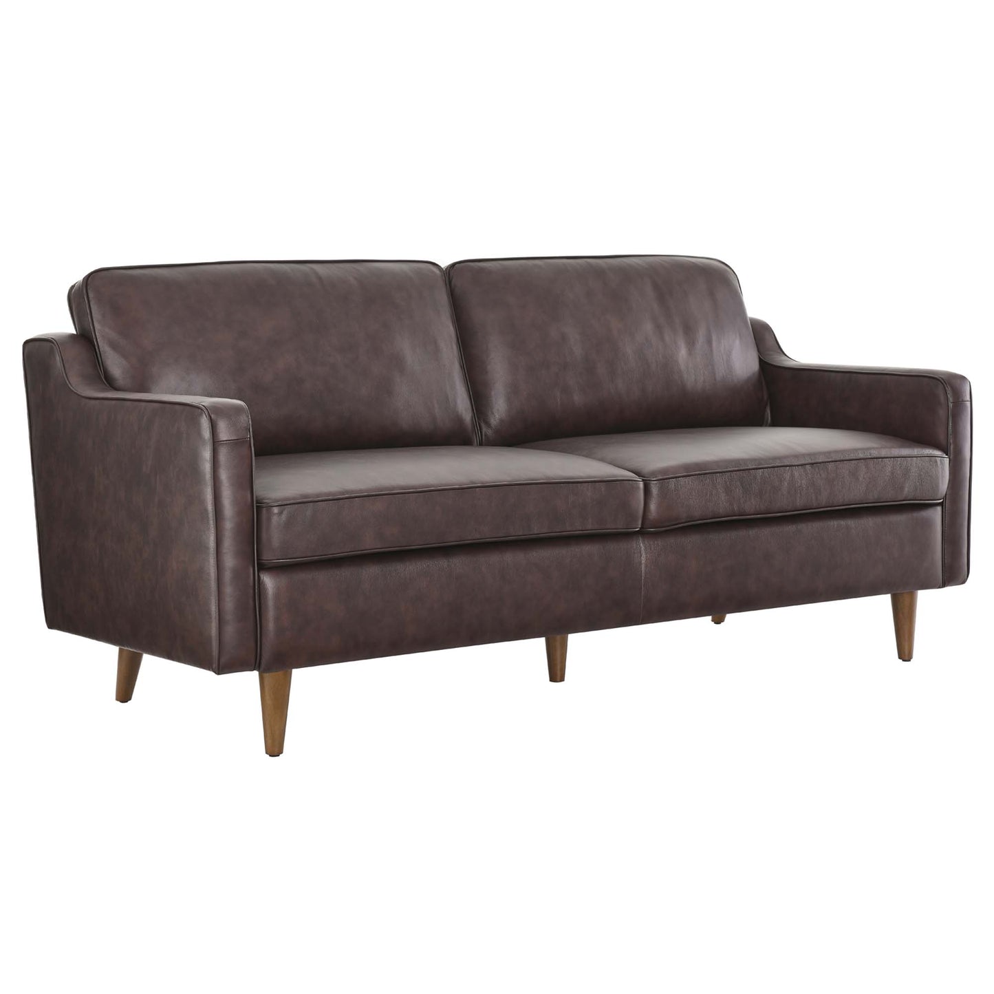 Modway - Impart Genuine Leather Sofa by Modway  Living Room Sofas and Armchairs Brown - EEI-5553-BRN