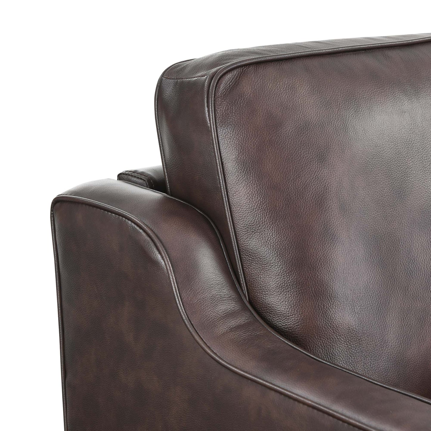 Modway - Impart Genuine Leather Sofa by Modway  Living Room Sofas and Armchairs Brown - EEI-5553-BRN