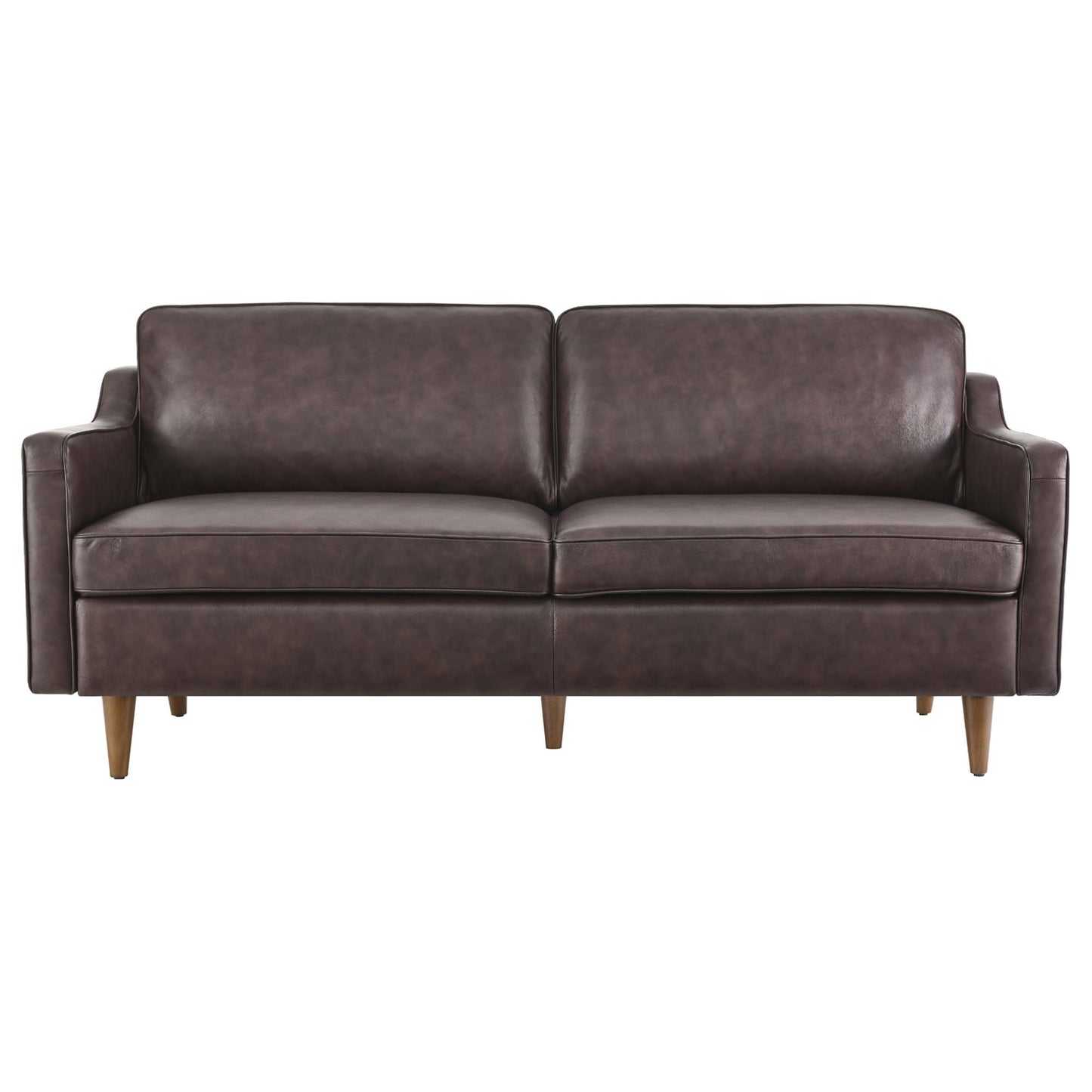 Modway - Impart Genuine Leather Sofa by Modway  Living Room Sofas and Armchairs Brown - EEI-5553-BRN