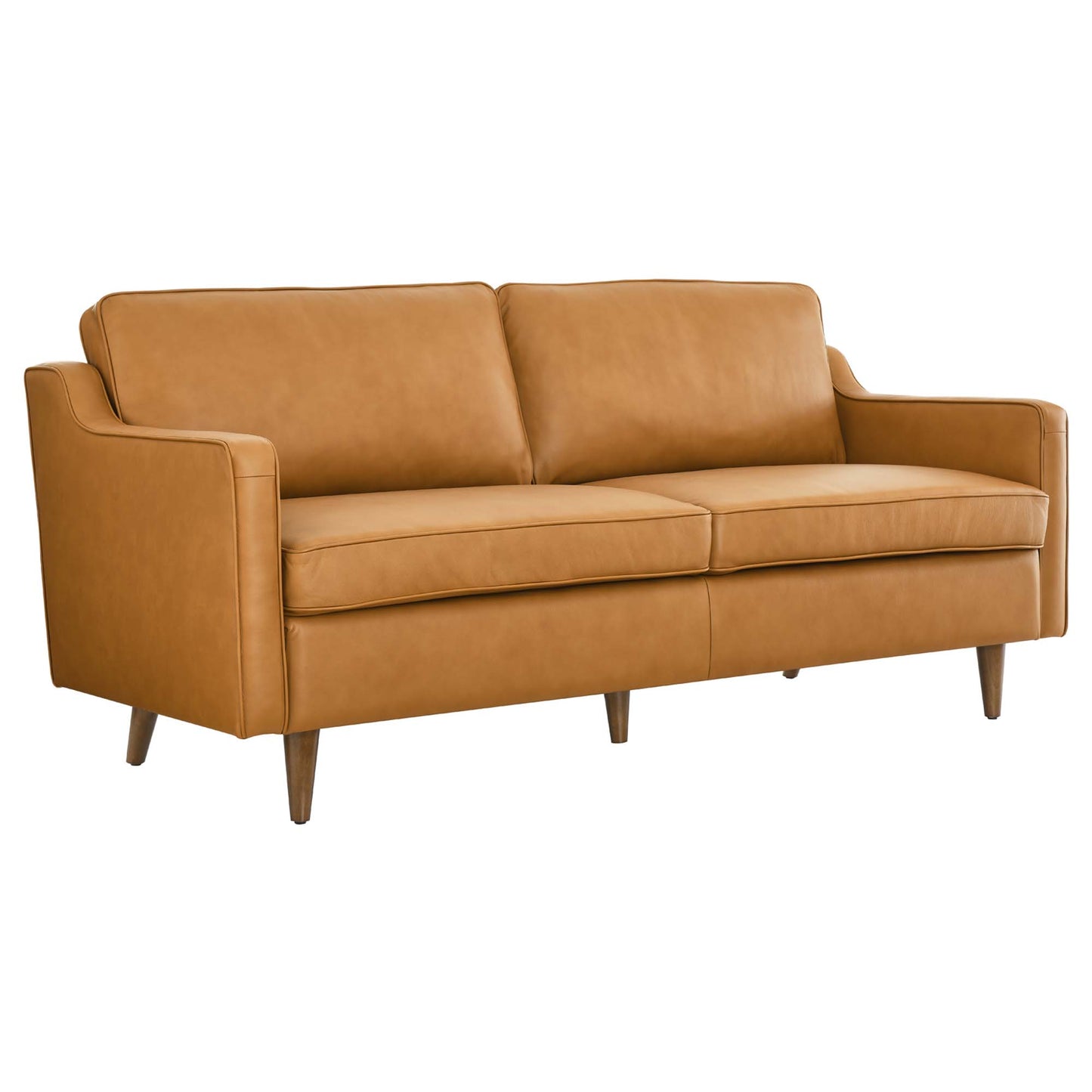 Modway - Impart Genuine Leather Sofa by Modway  Living Room Sofas and Armchairs Brown - EEI-5553-TAN