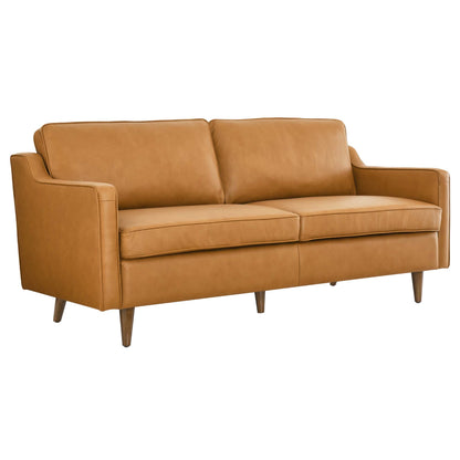 Modway - Impart Genuine Leather Sofa by Modway  Living Room Sofas and Armchairs Brown - EEI-5553-TAN