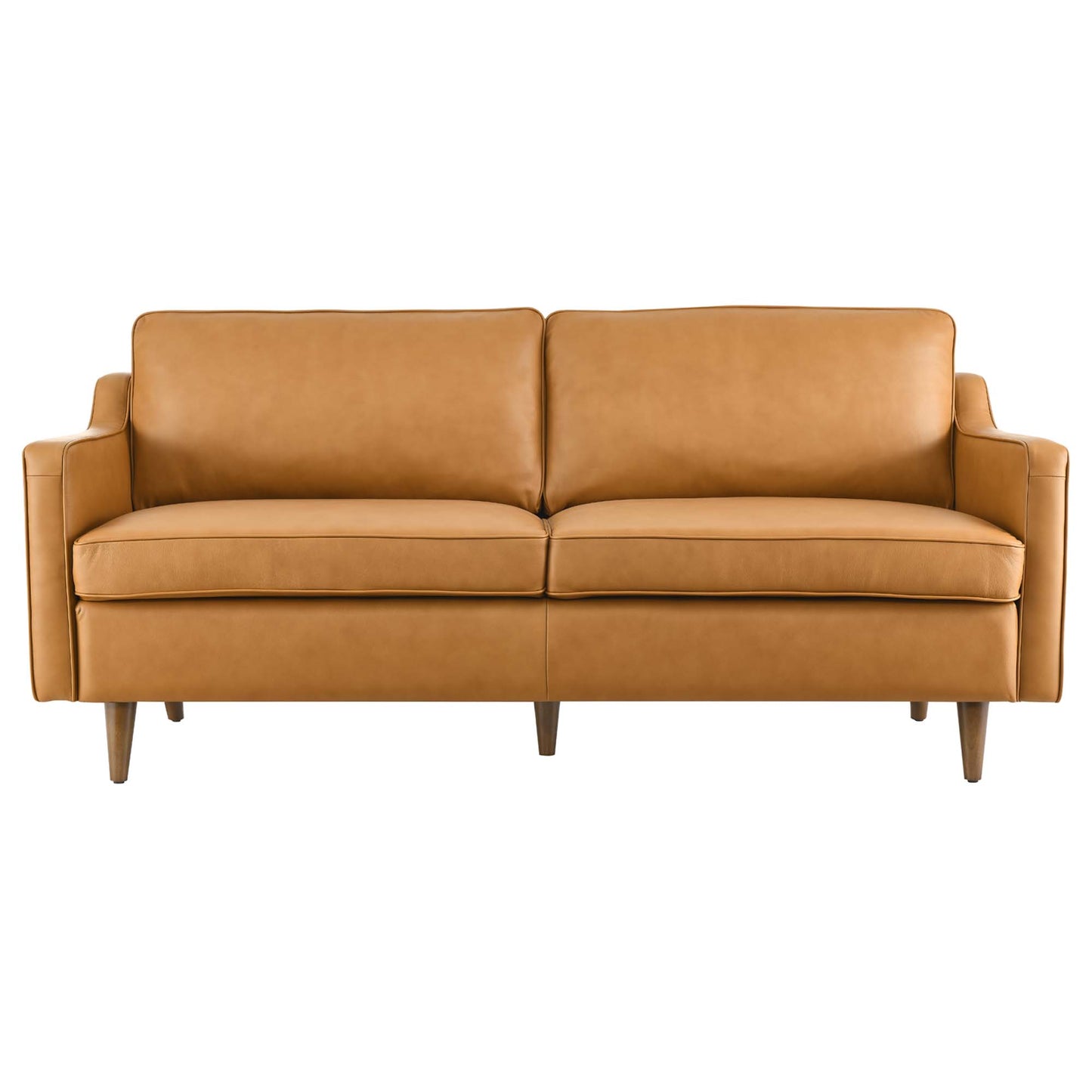Modway - Impart Genuine Leather Sofa by Modway  Living Room Sofas and Armchairs Brown - EEI-5553-TAN