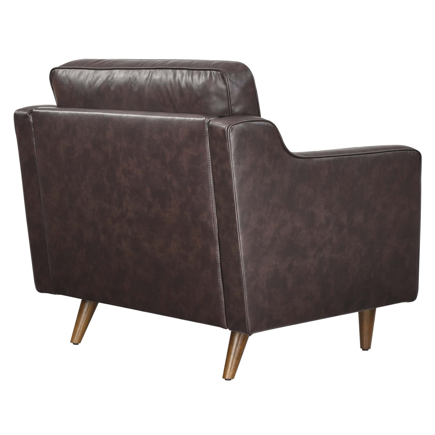 Modway - Impart Genuine Leather Armchair by Modway  Living Room Sofas and Armchairs Brown - EEI-5555-BRN