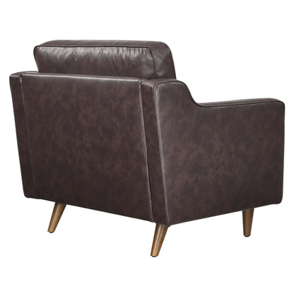 Modway - Impart Genuine Leather Armchair by Modway  Living Room Sofas and Armchairs Brown - EEI-5555-BRN