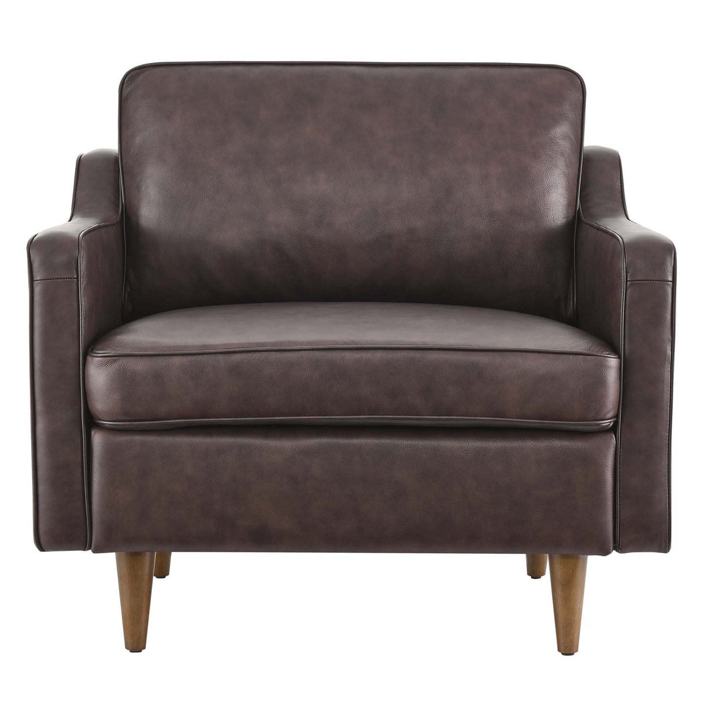 Modway - Impart Genuine Leather Armchair by Modway  Living Room Sofas and Armchairs Brown - EEI-5555-BRN