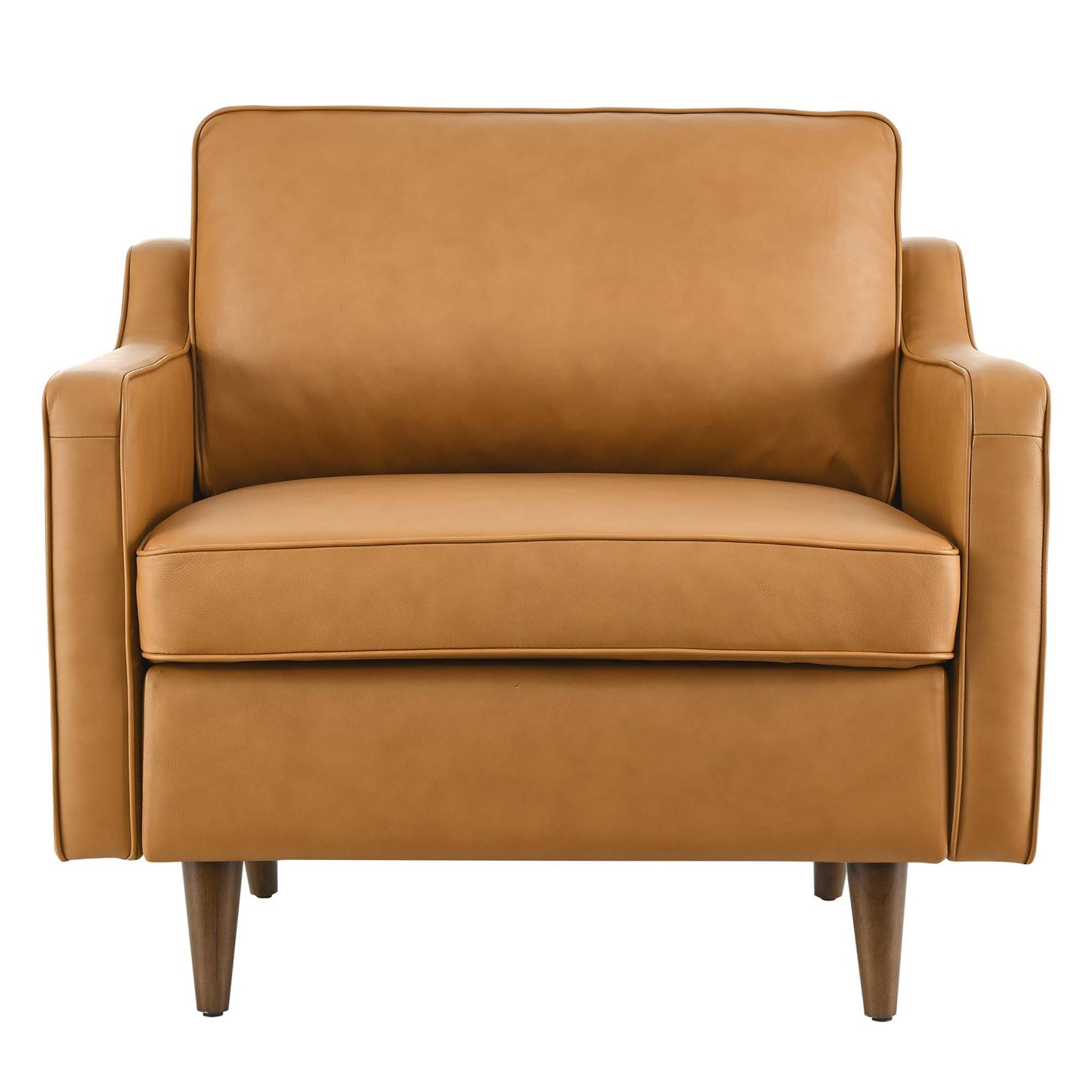 Modway - Impart Genuine Leather Armchair by Modway  Living Room Sofas and Armchairs Brown - EEI-5555-TAN