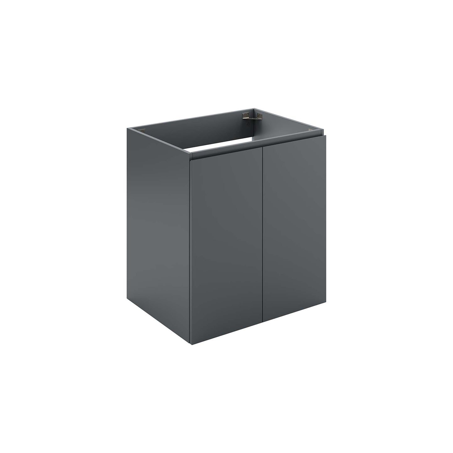 Modway Outlet Bryn 24" Wall-Mount Bathroom Vanity (Sink Basin Not Included) by Modway  Bathroom Furniture Gray - EEI-5557-GRY