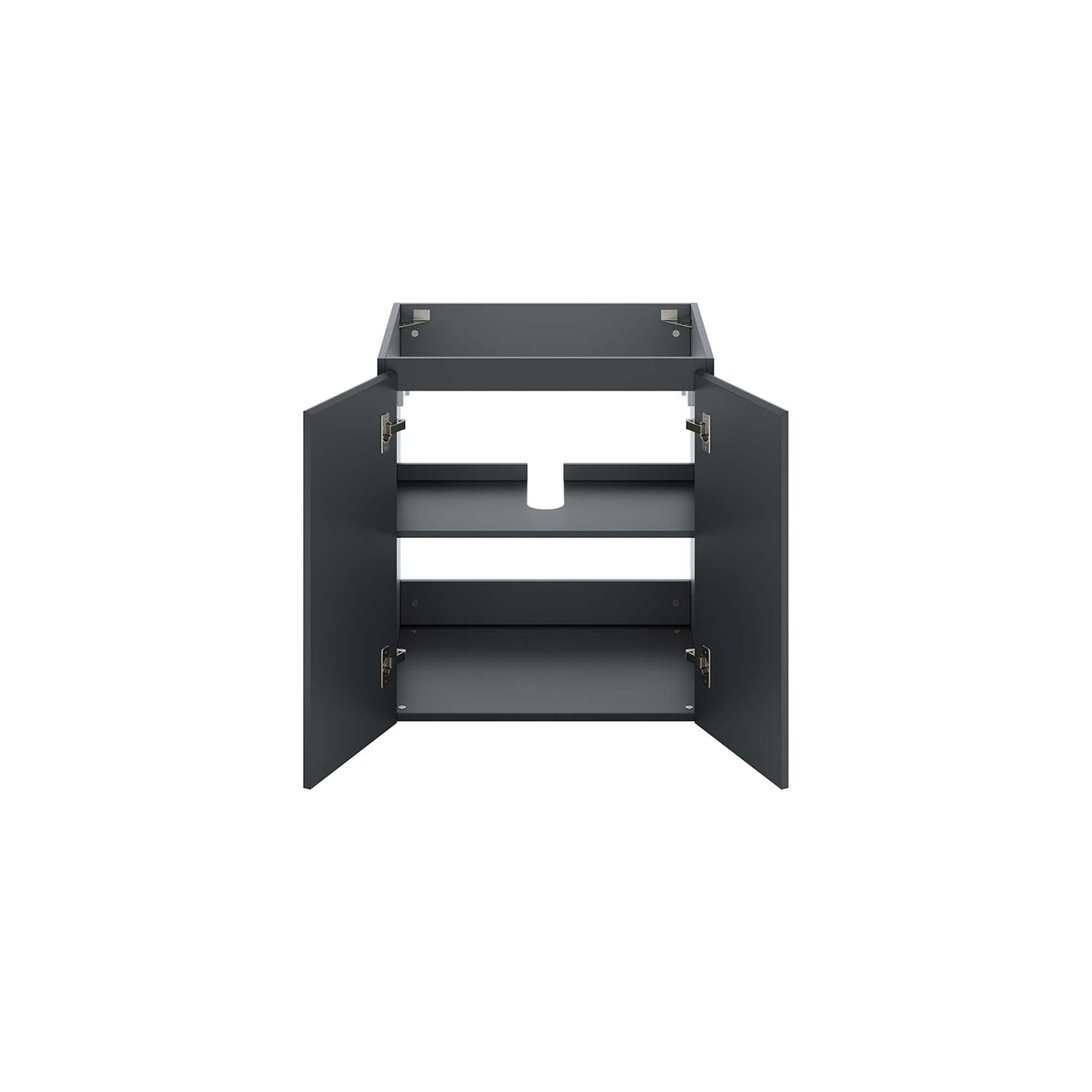 Modway Outlet Bryn 24" Wall-Mount Bathroom Vanity (Sink Basin Not Included) by Modway  Bathroom Furniture Gray - EEI-5557-GRY