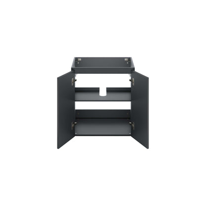 Modway Outlet Bryn 24" Wall-Mount Bathroom Vanity (Sink Basin Not Included) by Modway  Bathroom Furniture Gray - EEI-5557-GRY