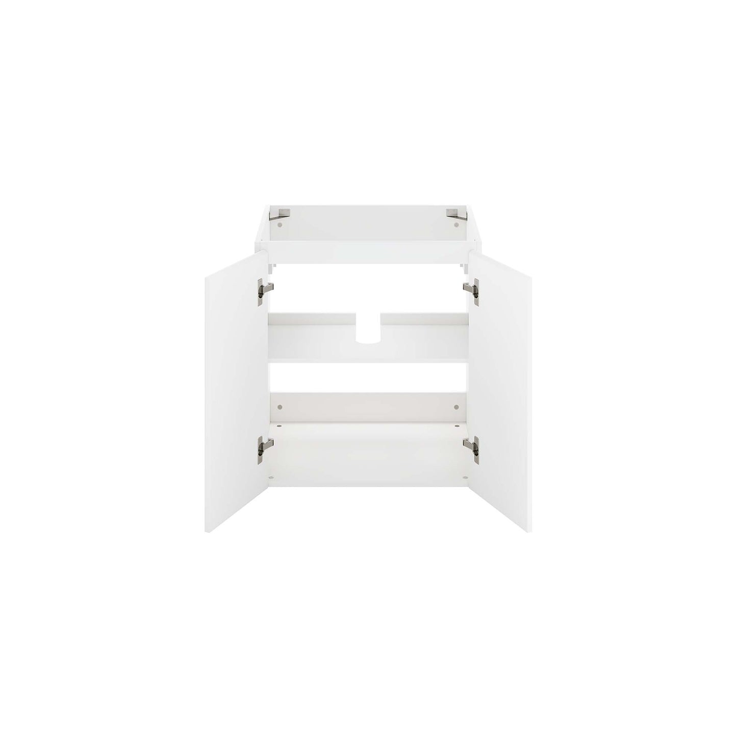 Modway Outlet Bryn 24" Wall-Mount Bathroom Vanity (Sink Basin Not Included) by Modway  Bathroom Furniture White - EEI-5557-WHI