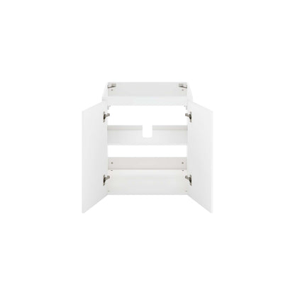 Modway Outlet Bryn 24" Wall-Mount Bathroom Vanity (Sink Basin Not Included) by Modway  Bathroom Furniture White - EEI-5557-WHI