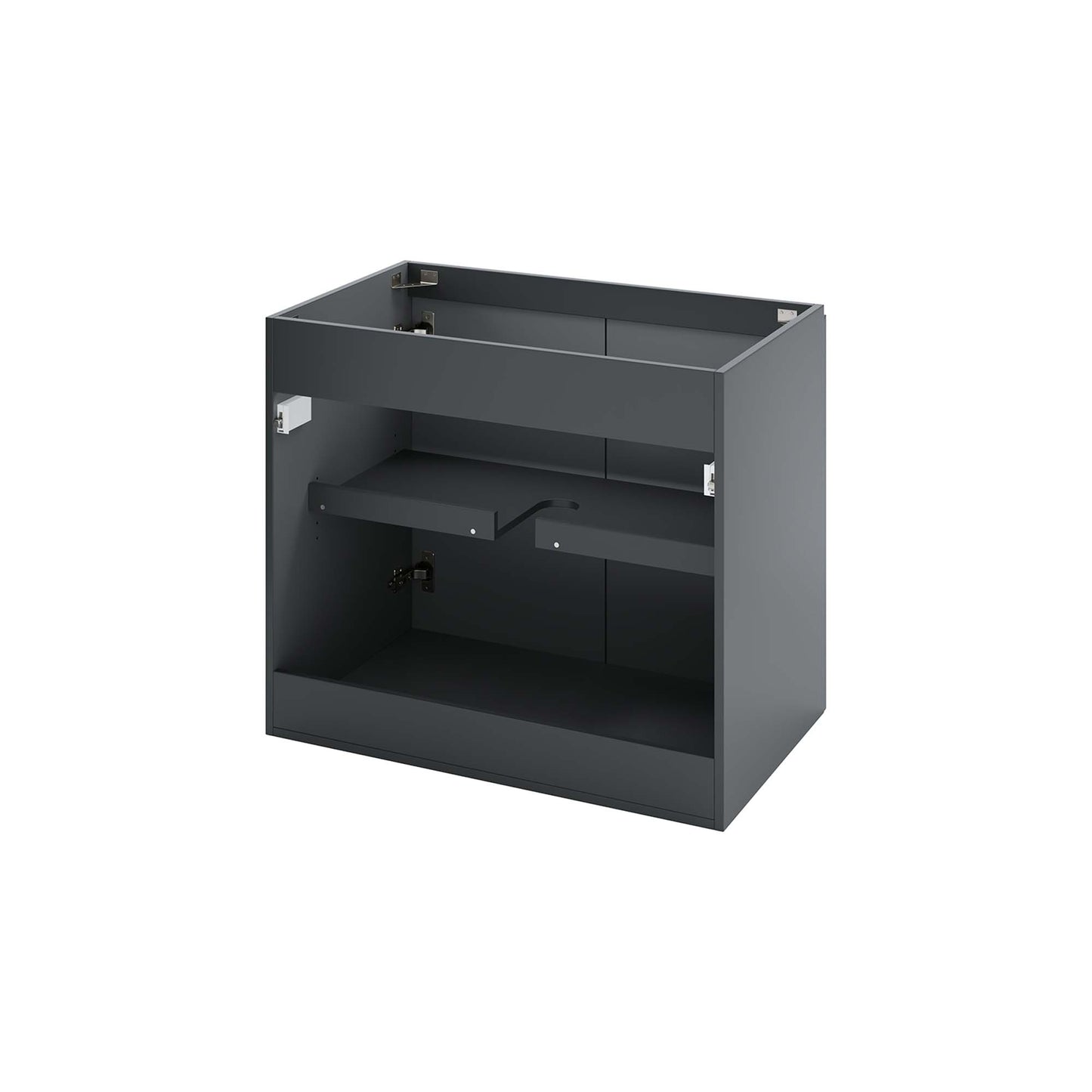 Modway Outlet Bryn 30" Wall-Mount Bathroom Vanity (Sink Basin Not Included) by Modway  Bathroom Furniture Gray - EEI-5558-GRY