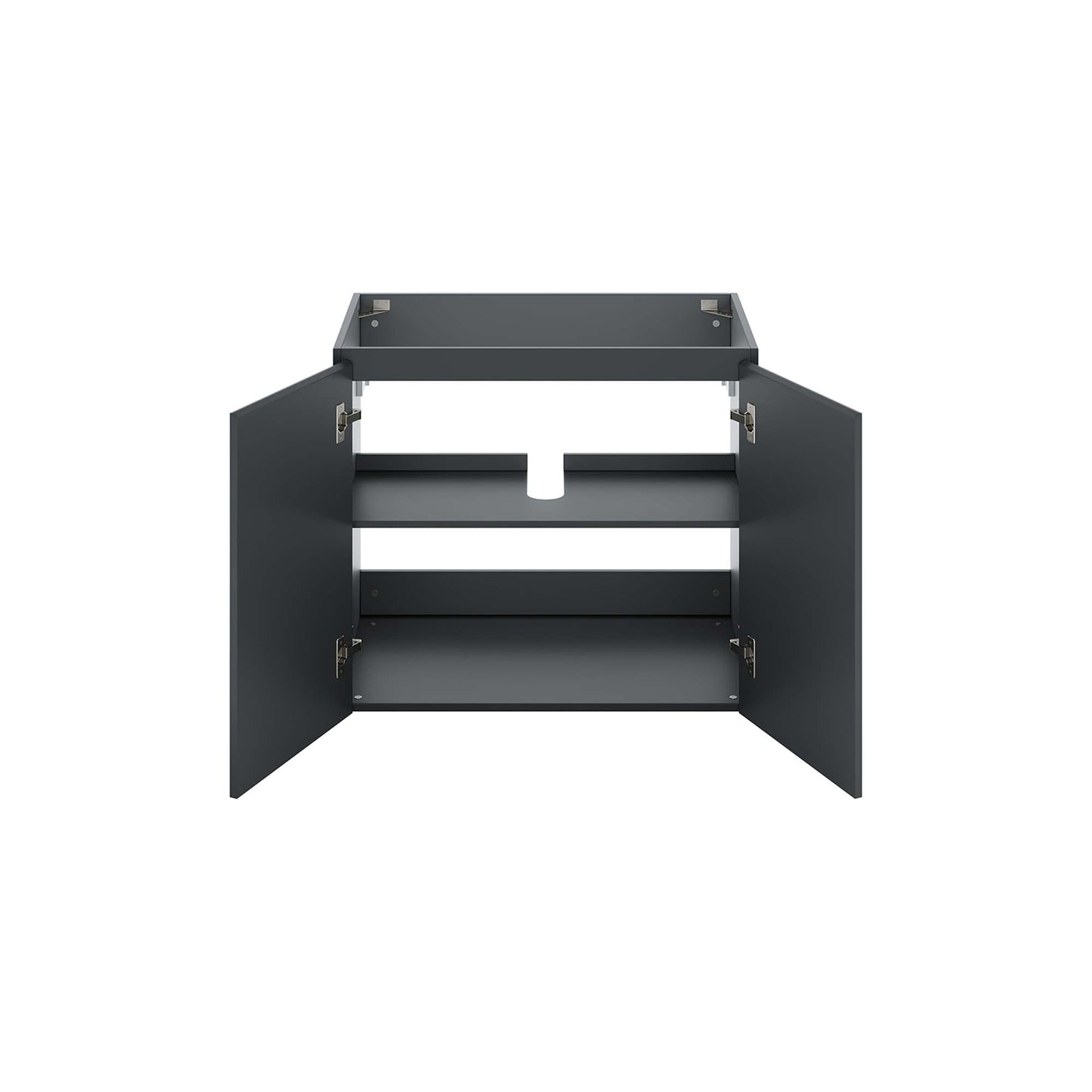 Modway Outlet Bryn 30" Wall-Mount Bathroom Vanity (Sink Basin Not Included) by Modway  Bathroom Furniture Gray - EEI-5558-GRY