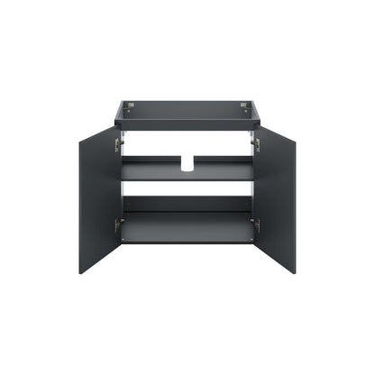 Modway Outlet Bryn 30" Wall-Mount Bathroom Vanity (Sink Basin Not Included) by Modway  Bathroom Furniture Gray - EEI-5558-GRY