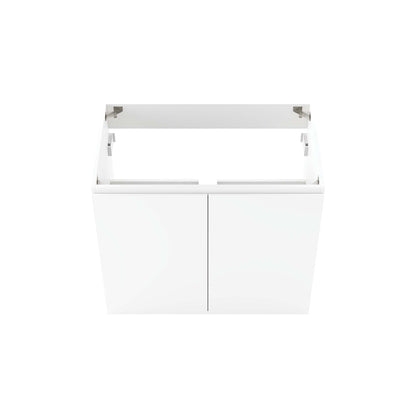 Modway Outlet Bryn 30" Wall-Mount Bathroom Vanity (Sink Basin Not Included) by Modway  Bathroom Furniture White - EEI-5558-WHI