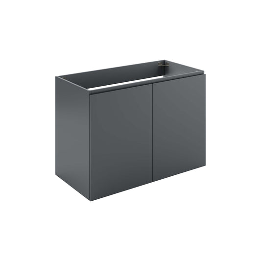 Modway Outlet Bryn 36" Wall-Mount Bathroom Vanity (Sink Basin Not Included) by Modway  Bathroom Furniture Gray - EEI-5559-GRY