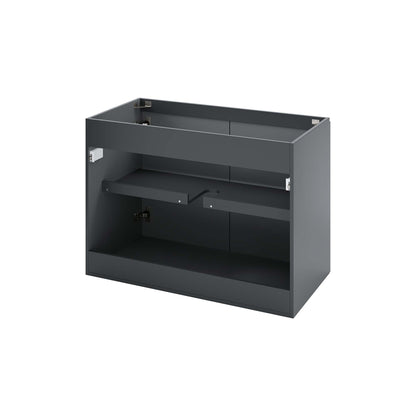 Modway Outlet Bryn 36" Wall-Mount Bathroom Vanity (Sink Basin Not Included) by Modway  Bathroom Furniture Gray - EEI-5559-GRY