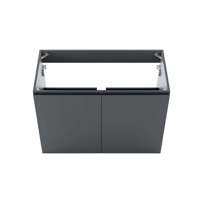 Modway Outlet Bryn 36" Wall-Mount Bathroom Vanity (Sink Basin Not Included) by Modway  Bathroom Furniture Gray - EEI-5559-GRY