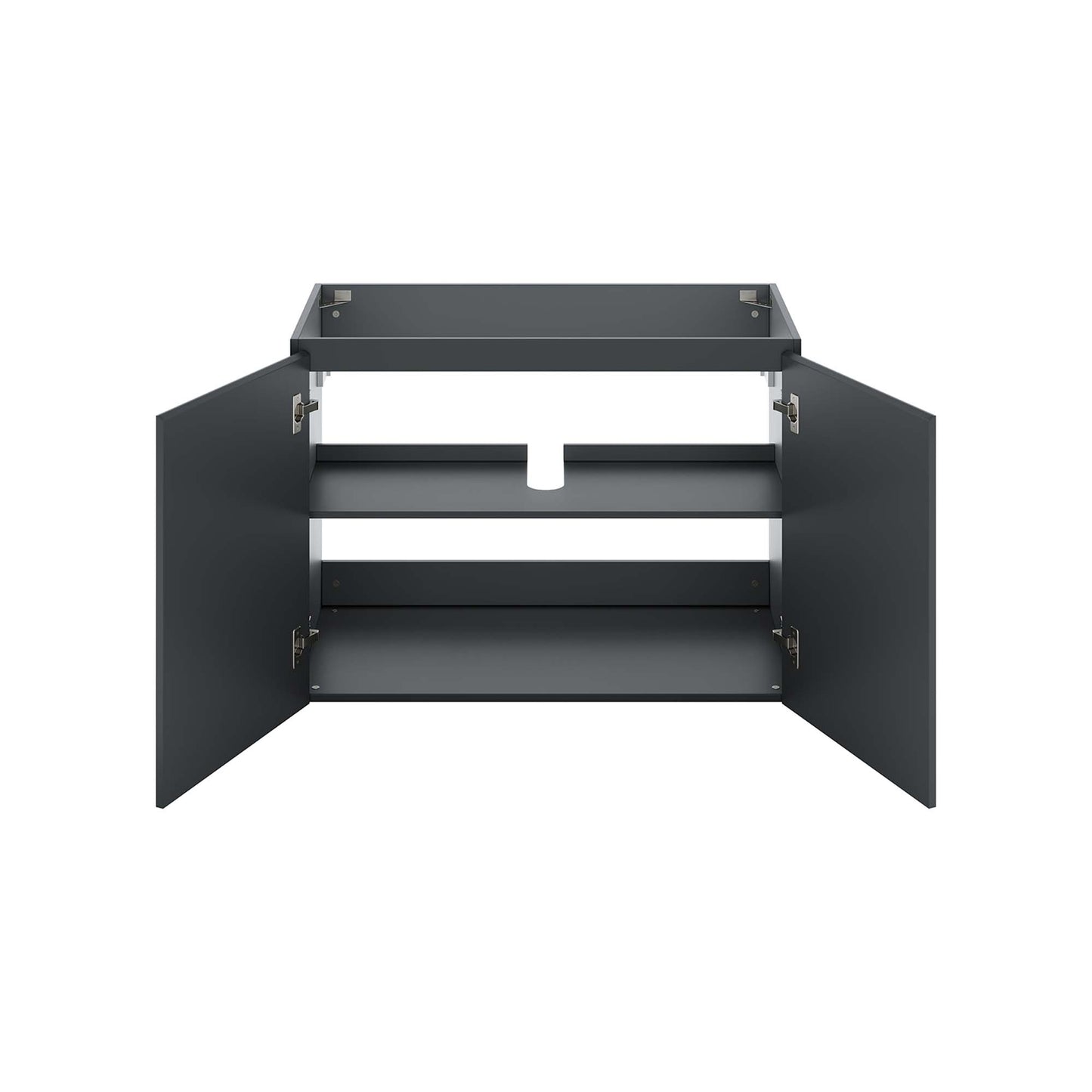 Modway Outlet Bryn 36" Wall-Mount Bathroom Vanity (Sink Basin Not Included) by Modway  Bathroom Furniture Gray - EEI-5559-GRY