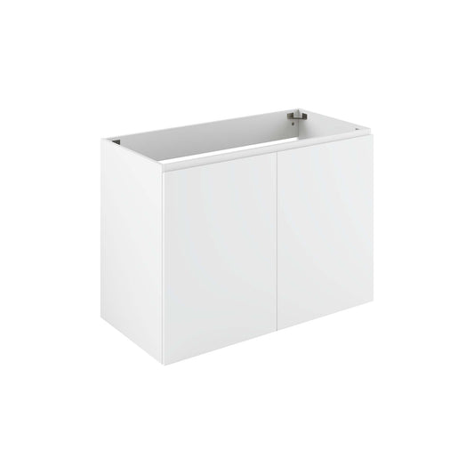 Modway Outlet Bryn 36" Wall-Mount Bathroom Vanity (Sink Basin Not Included) by Modway  Bathroom Furniture White - EEI-5559-WHI