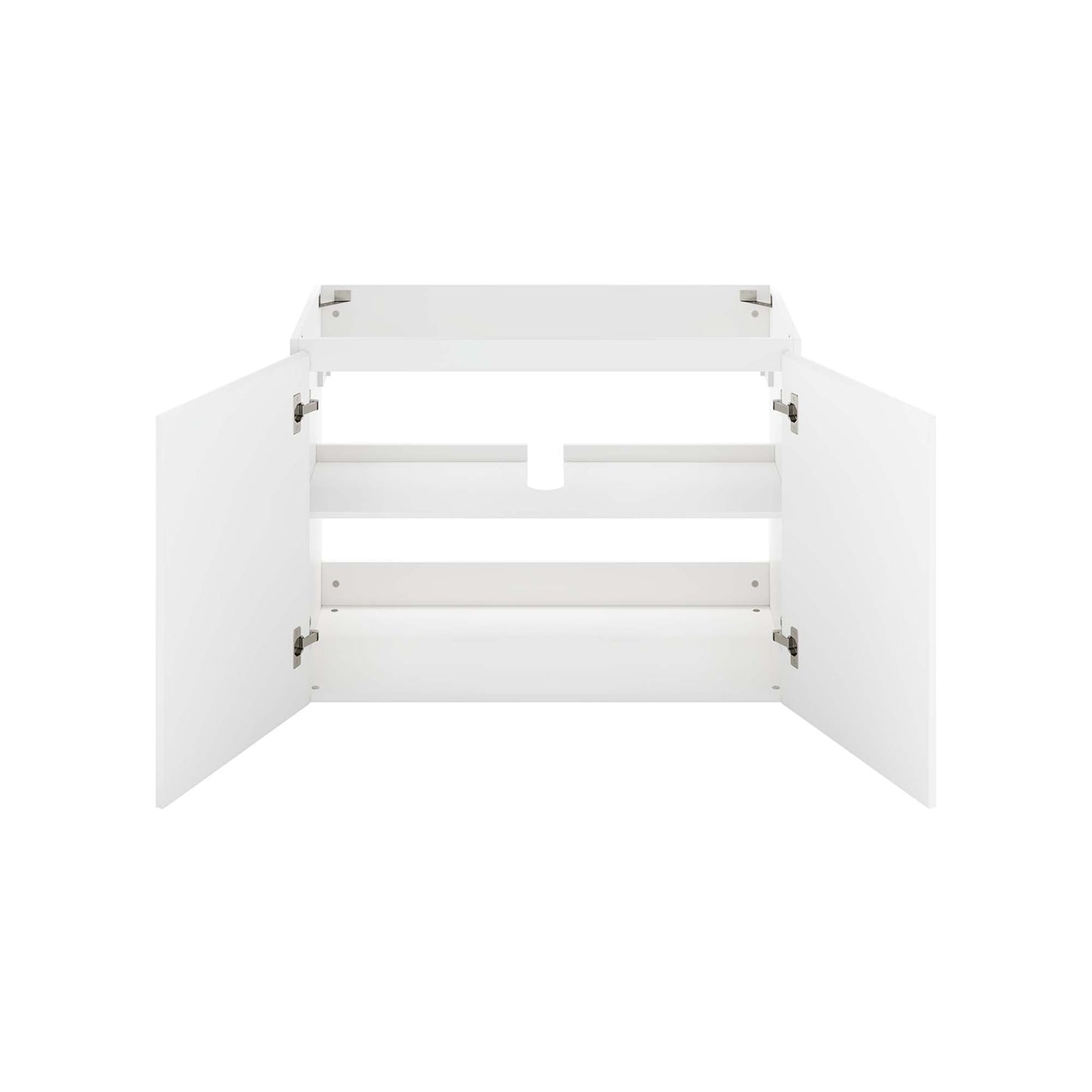 Modway Outlet Bryn 36" Wall-Mount Bathroom Vanity (Sink Basin Not Included) by Modway  Bathroom Furniture White - EEI-5559-WHI