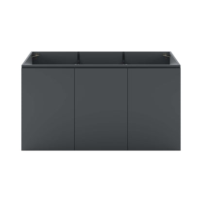 Modway Outlet Bryn 48" Wall-Mount Bathroom Vanity (Sink Basin Not Included) by Modway  Bathroom Furniture Gray - EEI-5560-GRY