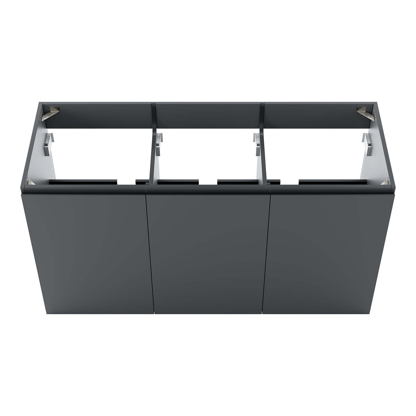 Modway Outlet Bryn 48" Wall-Mount Bathroom Vanity (Sink Basin Not Included) by Modway  Bathroom Furniture Gray - EEI-5560-GRY