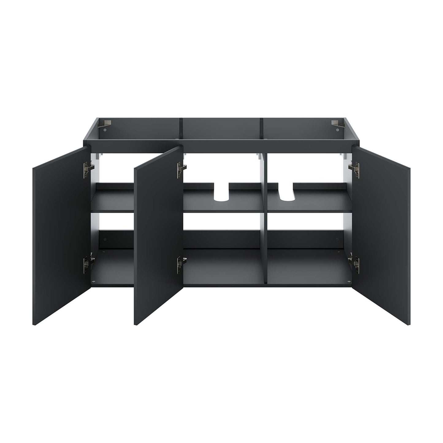 Modway Outlet Bryn 48" Wall-Mount Bathroom Vanity (Sink Basin Not Included) by Modway  Bathroom Furniture Gray - EEI-5560-GRY