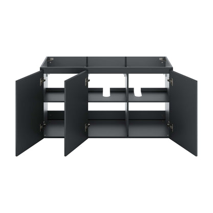 Modway Outlet Bryn 48" Wall-Mount Bathroom Vanity (Sink Basin Not Included) by Modway  Bathroom Furniture Gray - EEI-5560-GRY