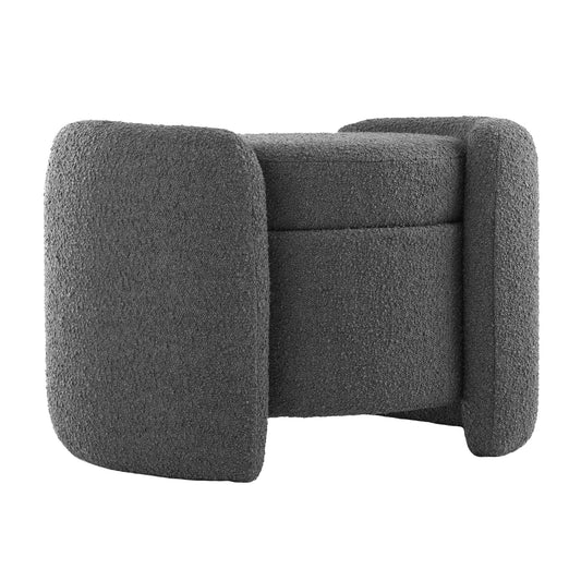Modway - Nebula Boucle Upholstered Ottoman by Modway  Living Room Sofas and Armchairs Brown - EEI-5561-CHA