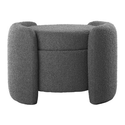 Modway - Nebula Boucle Upholstered Ottoman by Modway  Living Room Sofas and Armchairs Brown - EEI-5561-CHA