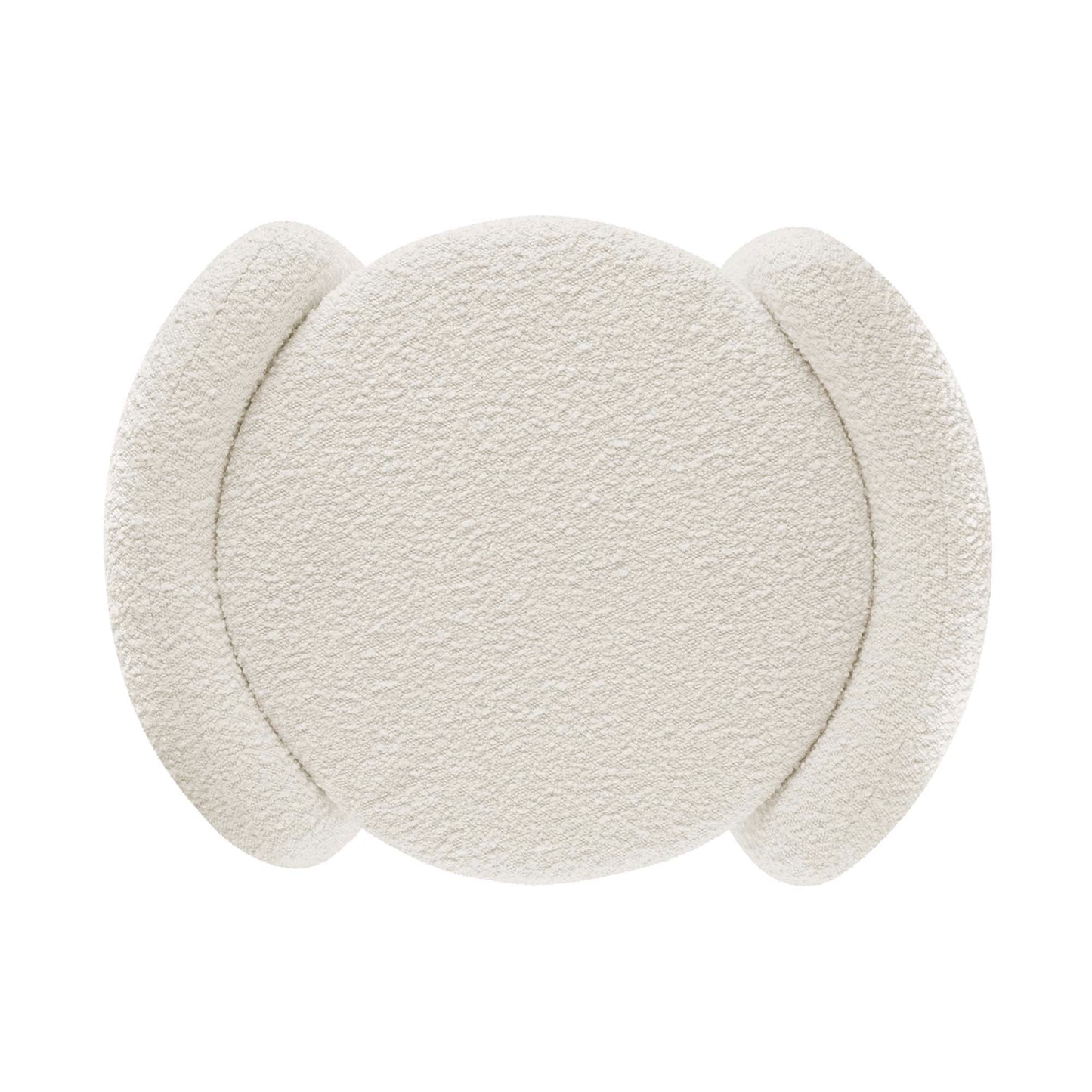 Modway - Nebula Boucle Upholstered Ottoman by Modway  Living Room Sofas and Armchairs White - EEI-5561-IVO