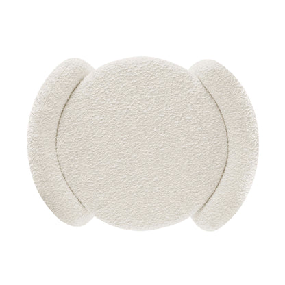 Modway - Nebula Boucle Upholstered Ottoman by Modway  Living Room Sofas and Armchairs White - EEI-5561-IVO