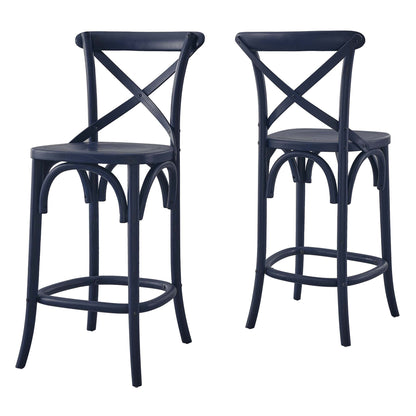 Modway - Gear Counter Stool by Modway  Bar and Dining Bar and Counter Stools Blue - EEI-5562-MID