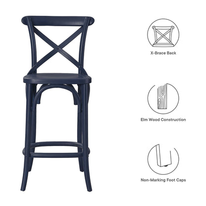 Modway - Gear Counter Stool by Modway  Bar and Dining Bar and Counter Stools Blue - EEI-5562-MID