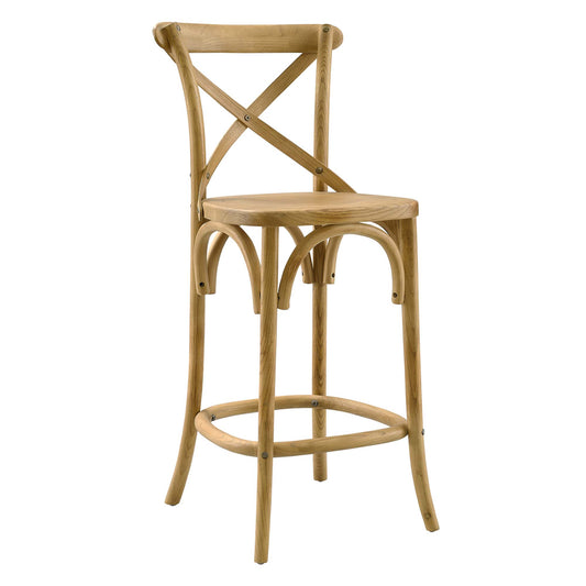 Modway - Gear Counter Stool by Modway  Bar and Dining Bar and Counter Stools Brown - EEI-5562-NAT