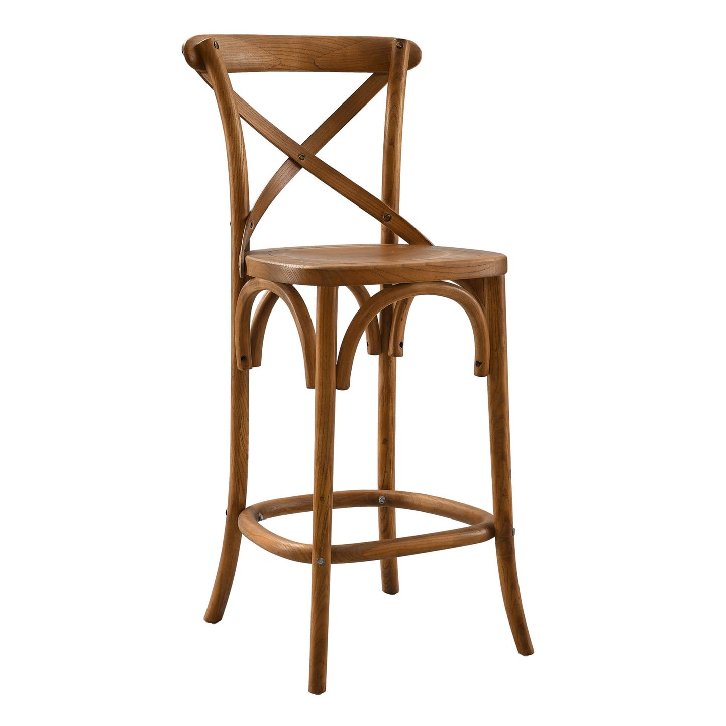 Modway - Gear Counter Stool by Modway  Bar and Dining Bar and Counter Stools Brown - EEI-5562-WAL