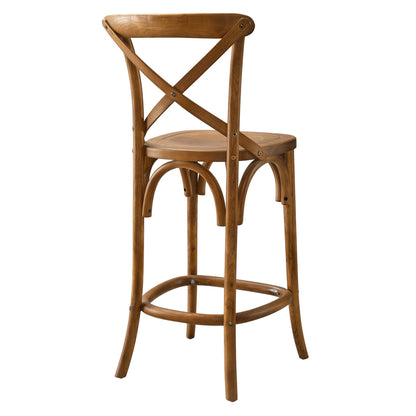 Modway - Gear Counter Stool by Modway  Bar and Dining Bar and Counter Stools Brown - EEI-5562-WAL