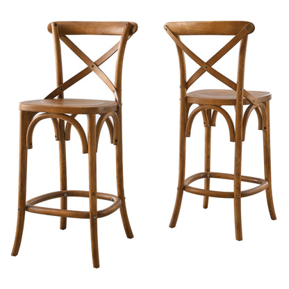 Modway - Gear Counter Stool by Modway  Bar and Dining Bar and Counter Stools Brown - EEI-5562-WAL