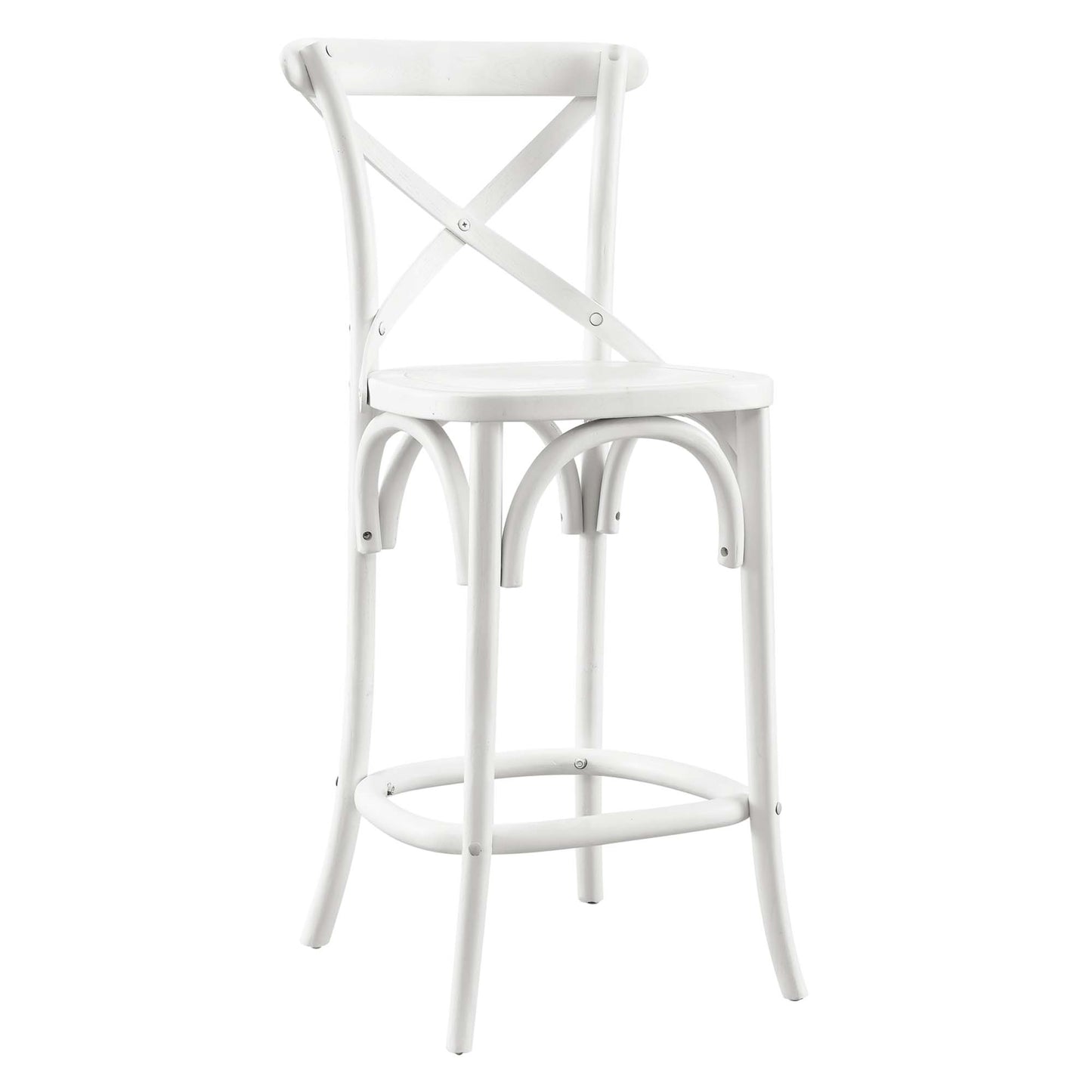 Modway - Gear Counter Stool by Modway  Bar and Dining Bar and Counter Stools White - EEI-5562-WHI