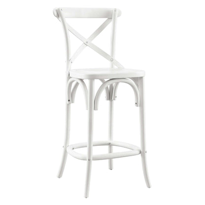 Modway - Gear Counter Stool by Modway  Bar and Dining Bar and Counter Stools White - EEI-5562-WHI