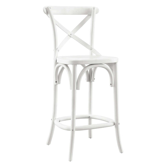Modway - Gear Counter Stool by Modway  Bar and Dining Bar and Counter Stools White - EEI-5562-WHI
