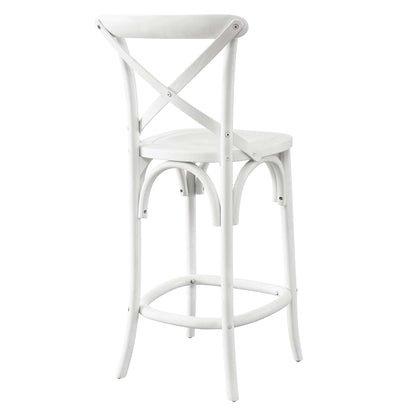 Modway - Gear Counter Stool by Modway  Bar and Dining Bar and Counter Stools White - EEI-5562-WHI
