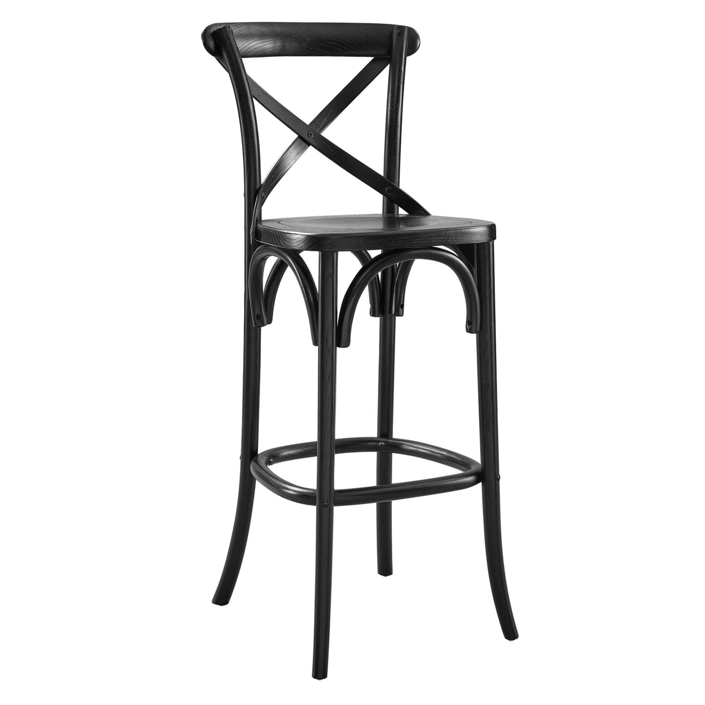 Modway - Gear Bar Stool by Modway  Bar and Dining Bar and Counter Stools Black - EEI-5563-BLK