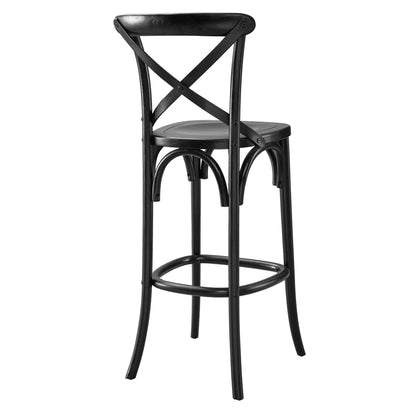 Modway - Gear Bar Stool by Modway  Bar and Dining Bar and Counter Stools Black - EEI-5563-BLK