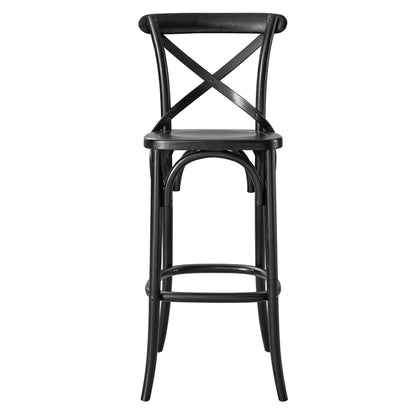 Modway - Gear Bar Stool by Modway  Bar and Dining Bar and Counter Stools Black - EEI-5563-BLK