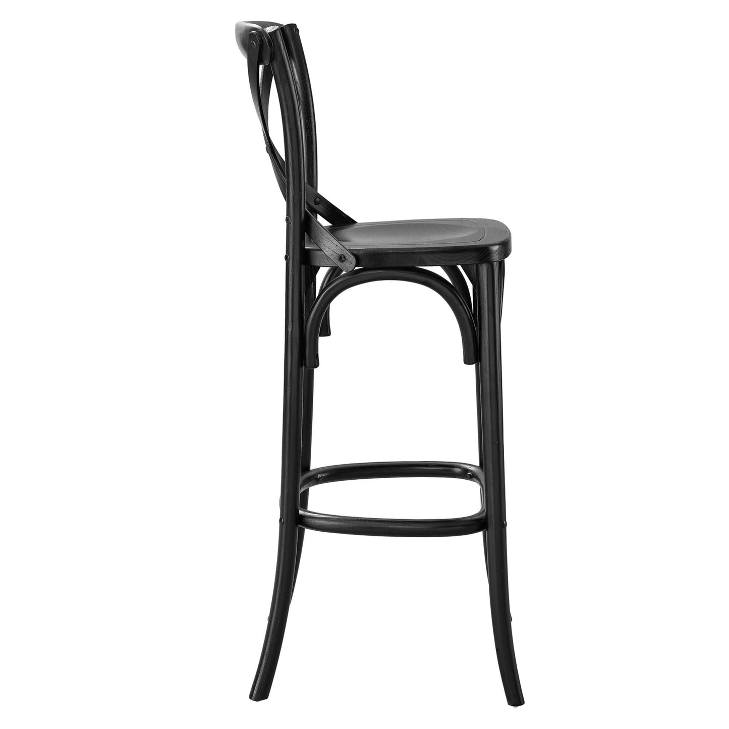 Modway - Gear Bar Stool by Modway  Bar and Dining Bar and Counter Stools Black - EEI-5563-BLK